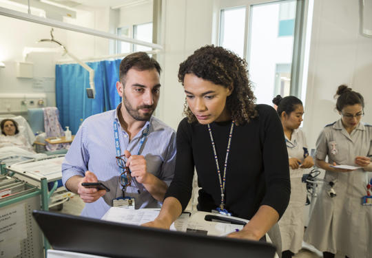 Doctors in discussion