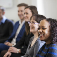 Group of people at meeting