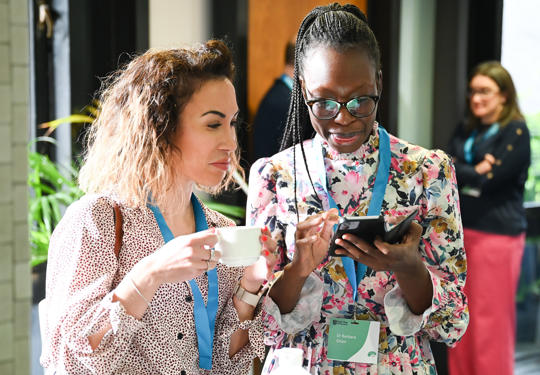 Attendees at a conference